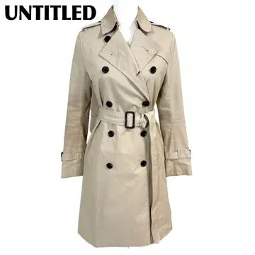 UNTITLED 더블 트렌치코트 벨트 포함 1 카멜 무지