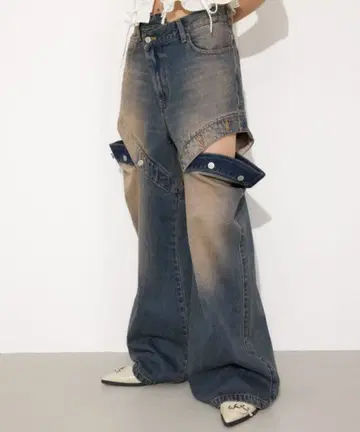 SLY 스라이 J/W SIDE OPEN STRAIGHT PT 데님