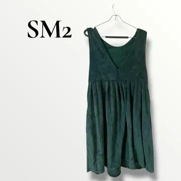 사만사 모스모스 SM2 오버롤 스커트 슬리브리스 그린 F