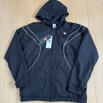 르꼬끄 스포르티브 풀 집업 자켓 윈드브레이커 블랙 O