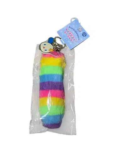 컬러풀 시포 퍼 키링 우사하나 산리오 시마무라