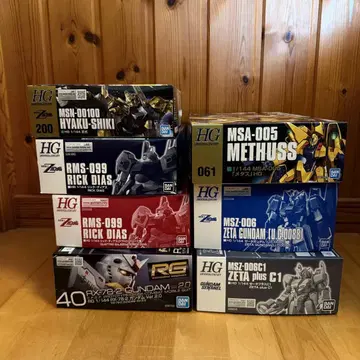 HG RG 건담 프라모델 7체 세트 (미조립)