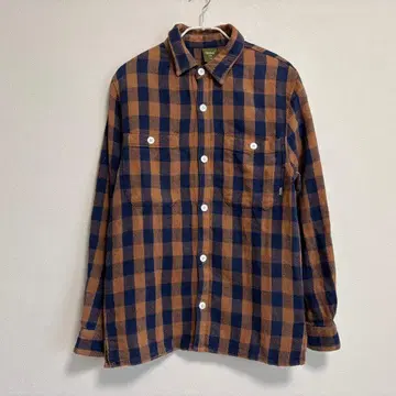 Phatee 헤비 플란넬 셔츠 체크 코튼헴프