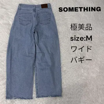 SOMETHING FREAK'S STORE 별주 배기 데님 M 사이즈