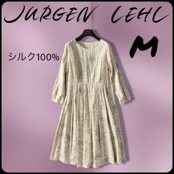 JURGEN LEHL (요건 레일)의 실크 100% 원피스 M