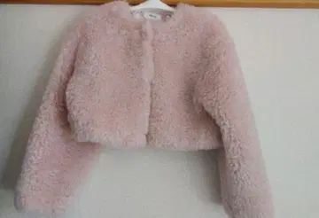 SNIDEL 인기 핑크 숏 기장 보아 아우터