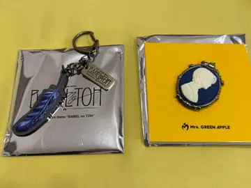 Mrs. GREEN APPLE 깃털형 키링 와카이 히로토 카메오 핀 배지
