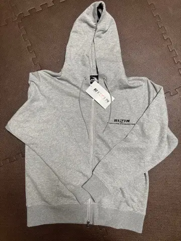 RIZIN 풀 집업 후드티 그레이 L