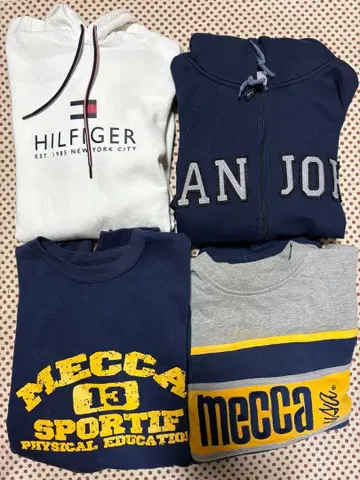 B계 빈티지 후드티 & 트레이닝복 4벌 세트