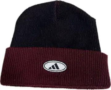 00s 아디다스 니트 모자 와인 레드