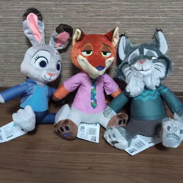 주토피아 2L 봉제 인형 주디 & 닉 & 파우 버드 묶음 판매