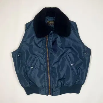 [레어] 휴스턴 B-15B 베스트 40 플라이트 자켓 MA-1 네이비