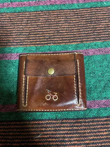 HENRY CUIR 가죽 지갑 접이식 지갑 브라운