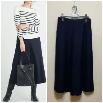 빅 사이즈 자유구 울 소프트 조젯 와이드 팬츠 (23구 ICB 쿠미쿄쿠)