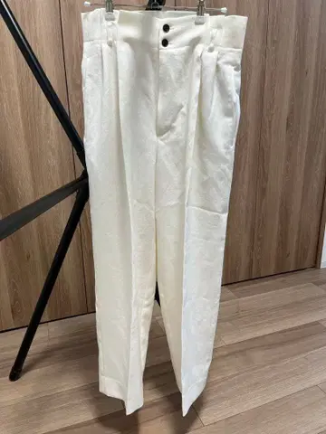 Spick and Span 화이트 와이드 팬츠