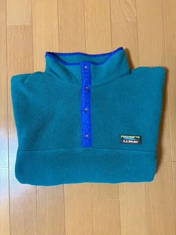 레어 컬러 90s L.L.Bean 플리스 스냅t usa제