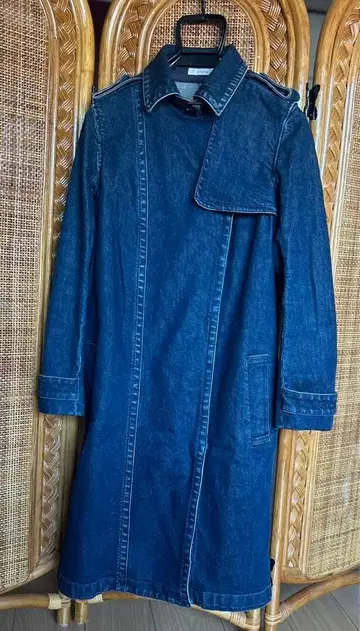 [ 새상품급 ] EPoca 다크 블루 데님 코트