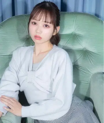 에블린 리본 펄 니트