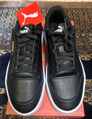 [ 미사용 새상품 ] PUMA 푸마 셔플 퍼프 블랙 스니커즈 24.5