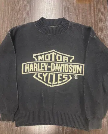 Harley-Davidson 90년대 코튼 스웨터 M 블랙