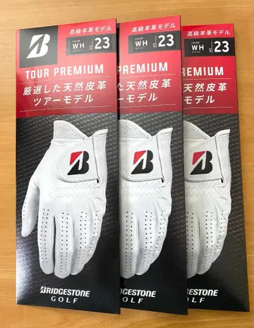 3매 세트 천연 가죽 23cm 브릿지스톤 골프 TOUR PREMIUM