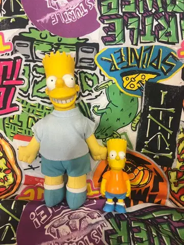 심슨 바트 피규어 2개 세트