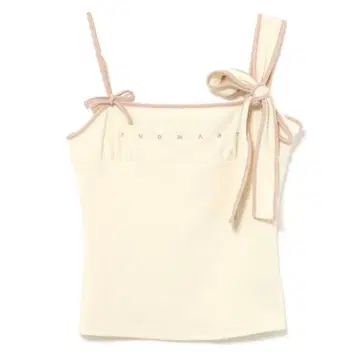 Bella ribbon tank ivory