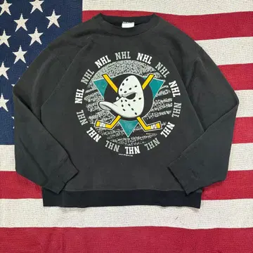 레어 1993년제 NHL 마이티 덕스 빈티지 맨투맨 L