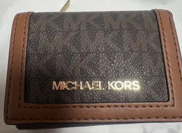 MICHAEL KORS 3단 폴더형 지갑 브라운