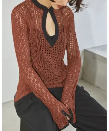 TODAYFUL 패턴 레이스 니트