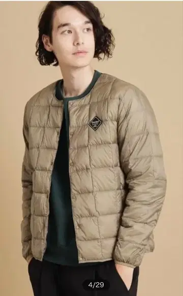 Dessin 별주 TAION(R) 노카라 다운 자켓 빅 사이즈