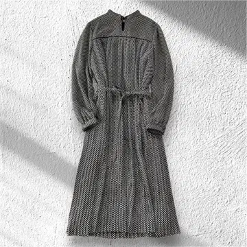 [ 피노레 ] 셔츠 원피스 도트 무늬 플리츠 스커트 백 지퍼 11