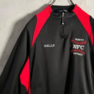 컨디션 최상 호로웨이 저지 자수 로고 소프트볼 하프 지퍼 S IW2