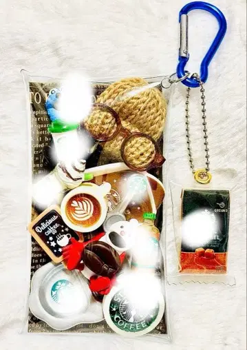 가챠 묶음 판매 카페 데코 부품 스 논논 커피 파우치