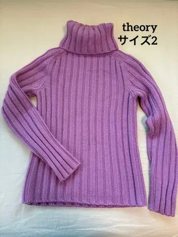 새상품급 theory 니트 스웨터 2 퍼플 계열 여성용