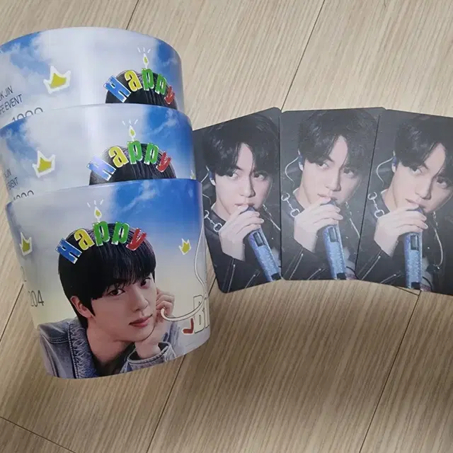 방탄소년단 진 아마스빈 생일컵홀더/포카