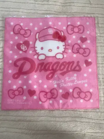 주니치 드래곤즈 헬로키티 핸드 타월 미사용 새상품