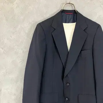 빈티지 테일러드 자켓 무지 백 오픈 네이비 2B 구제 의류 LO32