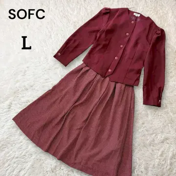 새상품급 SOFC 셋업풍 원피스 도킹 원피스 일본제 L