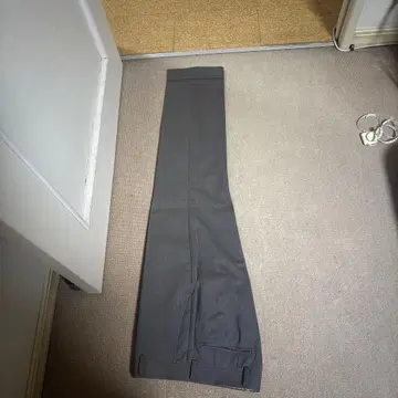 미스터 준코 그레이지 직조 무늬 슬랙스 슬림 노턱