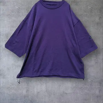 [ FREEDOM 프리덤 ] 7부 소매 니트 드롭 숄더 퍼플 M