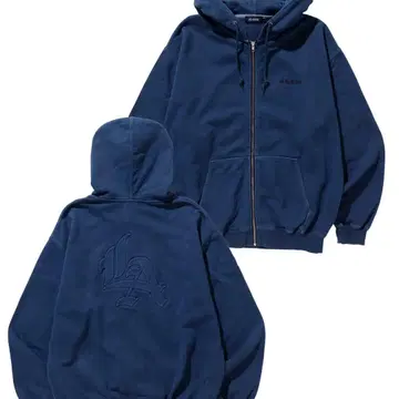 XLARGE 네이비 지퍼 후드티