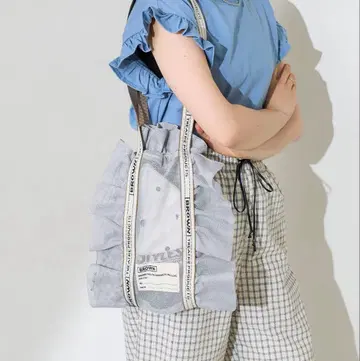 FREAK'S STORE 별주 메쉬 프릴 신발 가방