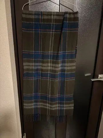 나노 유니버스 캐시미어 100% 체크 스톨