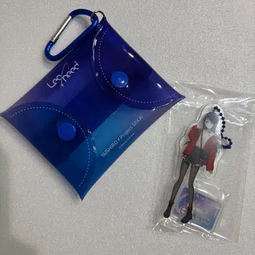 호시노 이치카 프로세카 스시로 아크릴 참 멀티 파우치