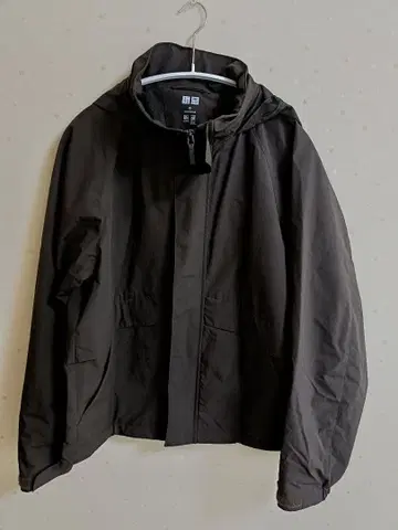 유니클로 윈드프루프 스탠드 블루종 브라운 XS 사이즈