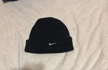 00s NIKE 니트 모자 비니 리버서블 블랙 그레이 새상품