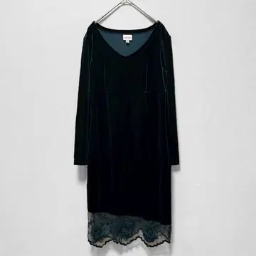 아파트/원피스/V넥 레이스/벨로아/M/긴팔