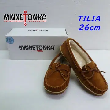미네통카 TILIA 브라운 26cm 보아 모카신