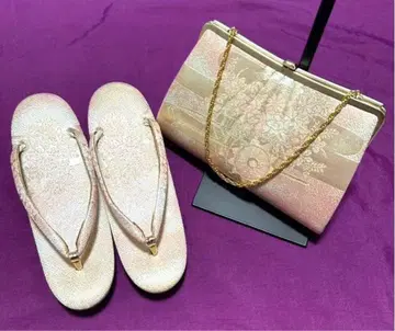 일본 의류 조리 & 백 세트 호몬기 전통 예복 기모노 기모노